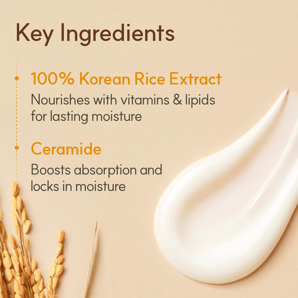 THE FACE SHOP Rice Ceramide Moisturizing Cream, Lightweight, 1.69 fl. oz.