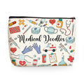 Wenboco Nurse Makeup Bags, Medical Noodles Cosmetic Bags With Zipper
