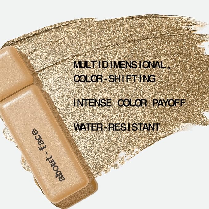 aboutface Fractal Glitter Eye Paint | Gold | 0.13oz