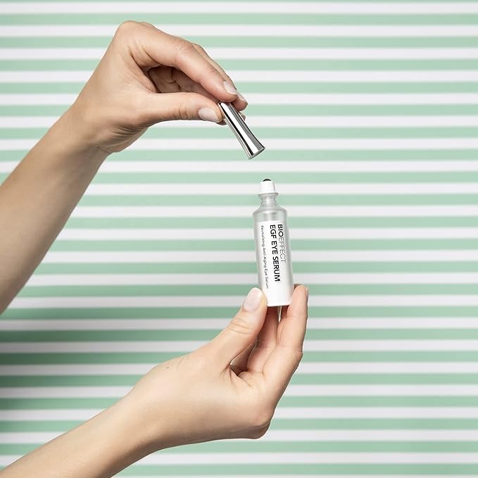 BIOEFFECT EGF Eye Serum with De-Puffer Rollerball | Age Defying, 0.20 Fl Oz