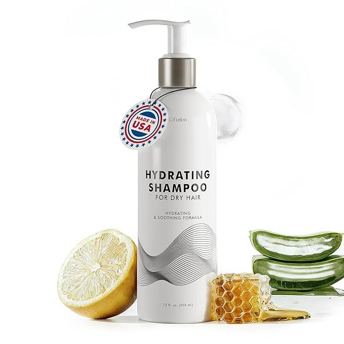 Hydrating Shampoo and Conditioner 2-in-1 for Dry Hair – Color Safe Shampoo and Conditioner in One Formula, Honey & Aloe Moisture Boost for Deep Hydration & Silky Shine, For Colored Hair (12 Fl Oz)