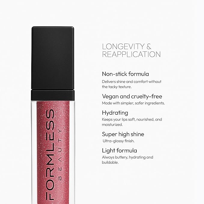 Formless Beauty Divine Lip Gloss by Jenny McCarthy, Muted Ruby
