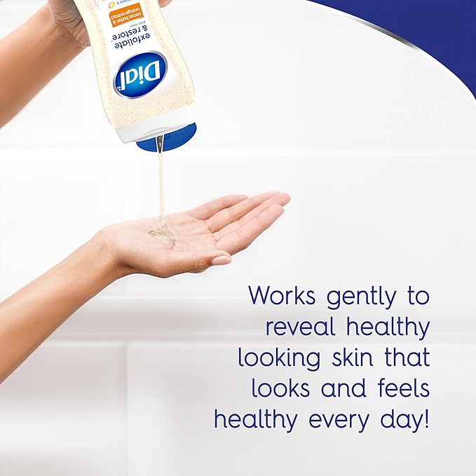Dial Body Wash, Orange Peel & Cocoa Butter, Vitamin E, 16 Fl Oz, 4 Count