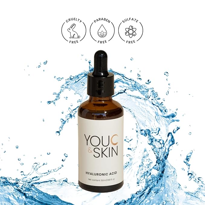 You C & Skin Hyaluronic Acid Serum with Snail Mucin + Niacinamide + Alpha-Arbutin – Glass Skin Hydration Serum, Pore Minimizing, Radiance-Boosting – All Skin Types – 1.7 fl oz