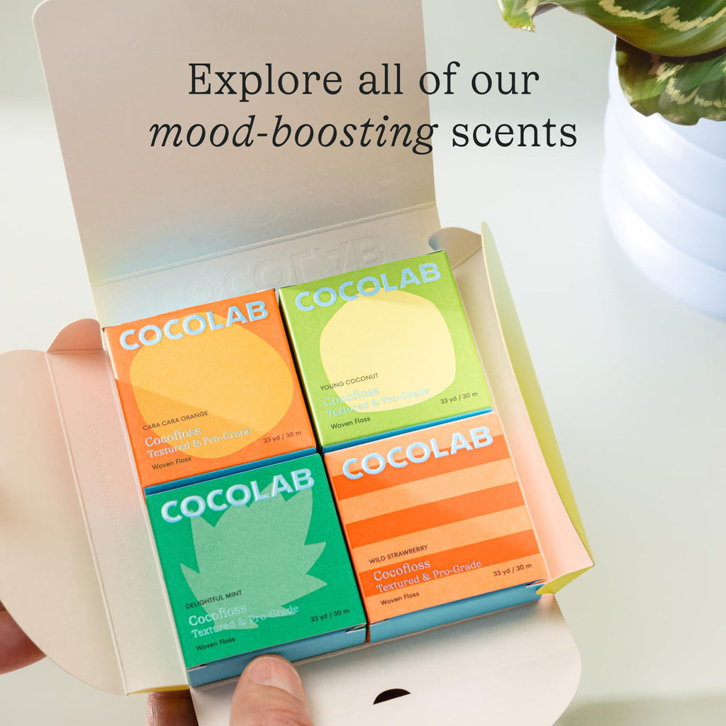 Cocofloss Woven Dental Floss Refill by COCOLAB, Mint Scent, 3-Pack