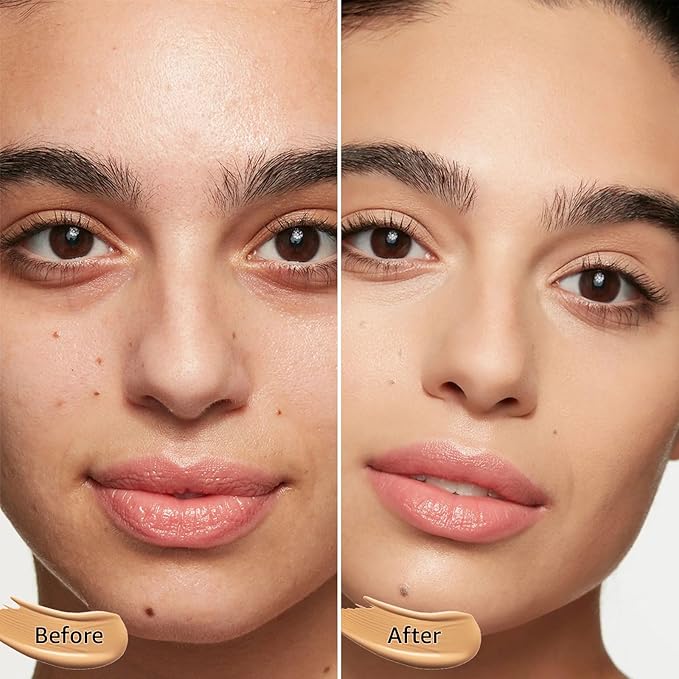 CC Cream for Older Women, Self Adjusting for Mature Skin Reducing Face Makeup for a Glowing Complexion, Moisturizing Concealer Brighten (Natural, 3.21 Ounce (Pack of 1))