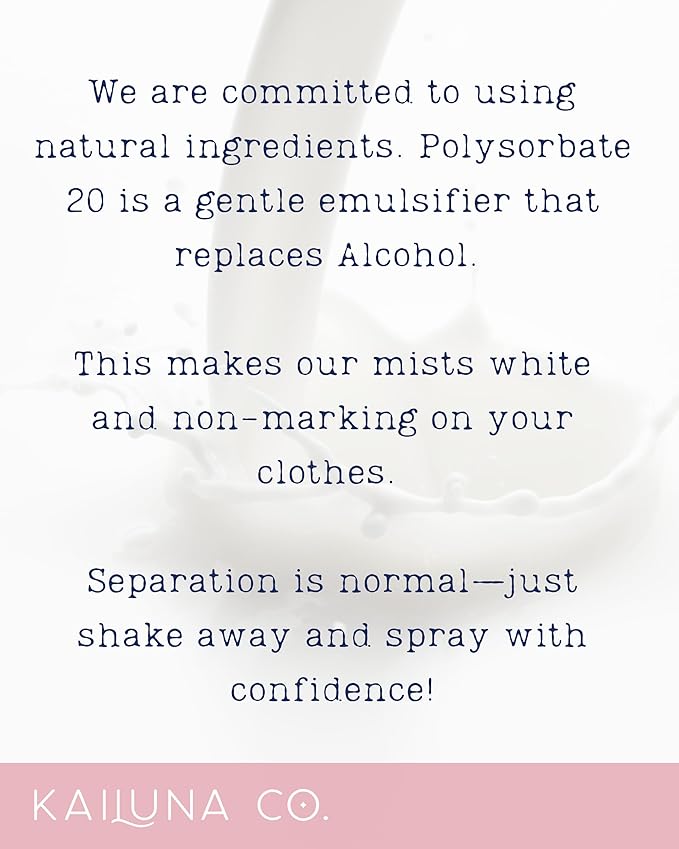 Kailuna Co. Baby Powder Essential Oil Hair & Body Mist, 0.5 Fl Oz