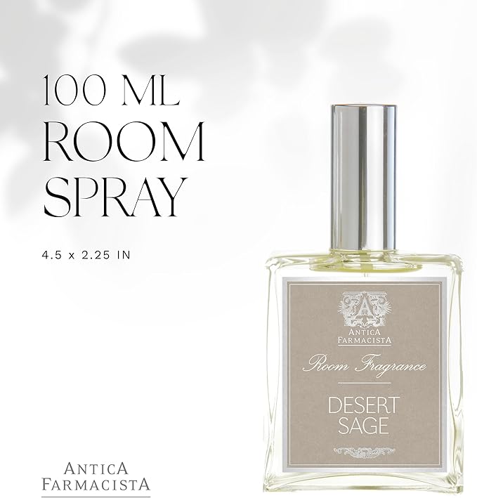 Antica Farmacista Room Spray - Elegant House Spray - Long-Lasting, Room Fragrance - Luxury Gift for Housewarming - Desert Sage, 3.4 fl oz