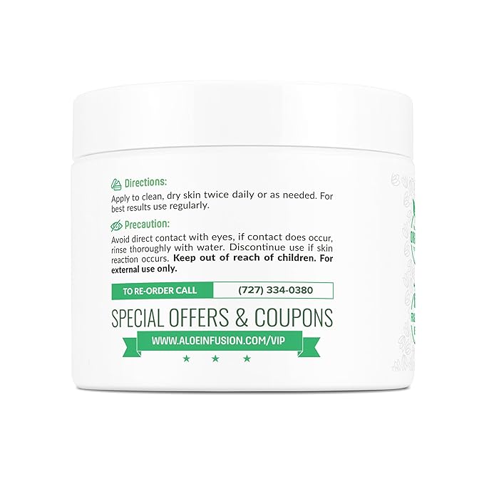 Aloe Infusion Aloe Vera Face & Body Cream – 9 Ounce