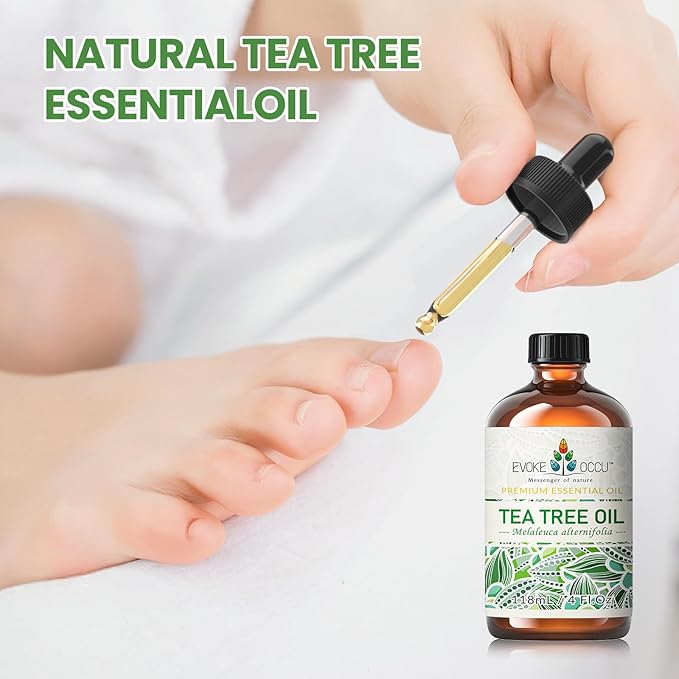 EVOKE OCCU Tea Tree Oil for Skin, Face, Toenail, Hair