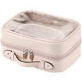 Veki TSA Approved Toiletry Bag Transparent Makeup Bags, Large Pink