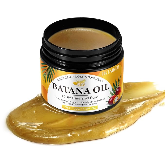 TKTALKER Beef Tallow for Skin,Beef Tallow for Face,Hydrating Tallow Balm with Raw Honey and Beeswax-Raw Batana Oil for Hair Growth