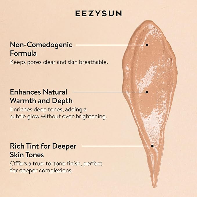 EEZYSUN BARE Tinted Sunscreen SPF 50 for Face - Deep