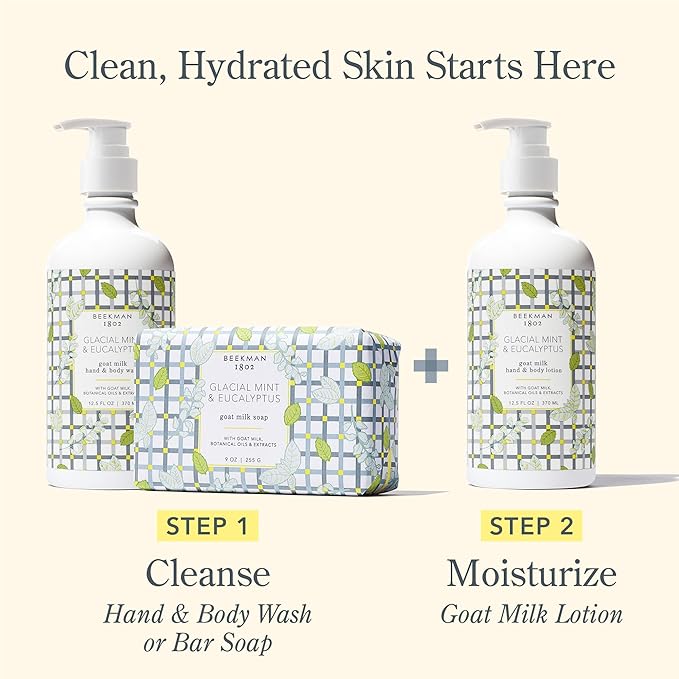 Beekman 1802 Goat Milk Lotion, Glacial Mint & Eucalyptus, 12.5 fl oz