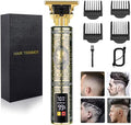 Hilandkom Men's T-Blade Hair Clippers, Waterproof & Low Noise, Professional Hair Trimmer, USB Quick Charge & LED Display, Ergonomic All Metal Design