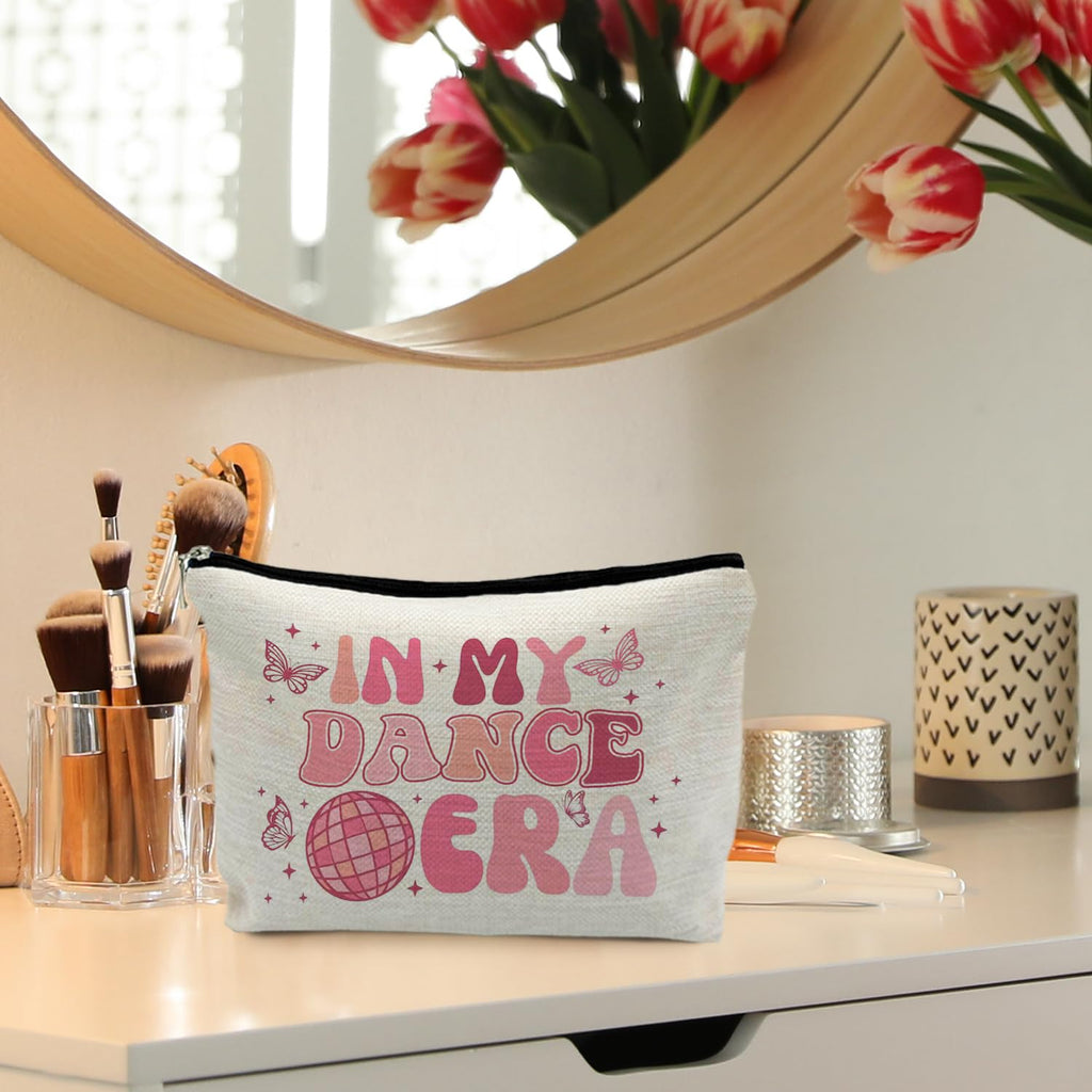 RYYCDOI Dance Makeup Bag, Dancer Gifts, Dance Teacher Gifts, Dance Stuff, Dance Team Gifts, Dance Stuff Accessories, in My Dance Era Cosmetic Bag Makeup Pouch