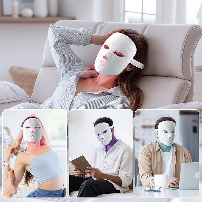 LED Silicone mask (Model: LP-RVTGLWP-WHT, LP-RVTGLW-WHT, TLM200)