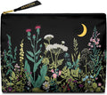 GEGEPINK Cute Makeup Bag for Purse Waterproof Cosmetic Bags for Women Funny Smooth Zipper Travel Toiletry Pouch 10X8 Inches-Wildflowers Makeup pouch