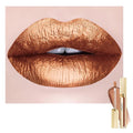 Depuplum Brown Lipsticks for Women Metallic Glitter Lipstick Long Lasting