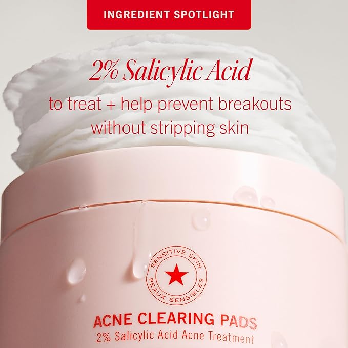 First Aid Beauty Acne Treatment Pads, 2% Salicylic Acid, 60 ct