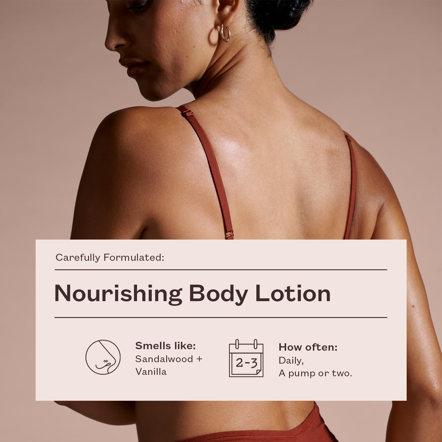 Frank Body Nourishing Body Lotion | Vegan & Cruelty Free | With Oat Extract, Avocado Oil & Squalene | Gentle, Calming and Last Hydration | Sandalwood & Vanilla Scented (250mL/ 8.45 fl oz)