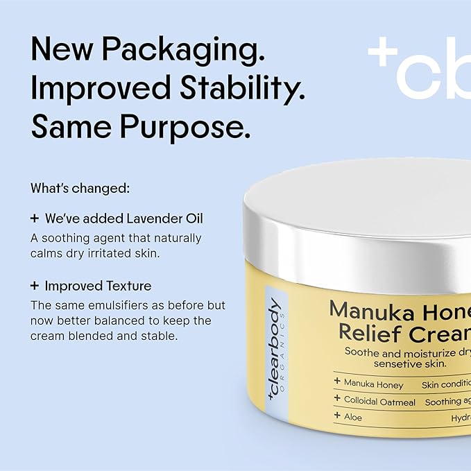 Clearbody Organics Manuka Honey Gel Cream for Eczema (2 fl oz)