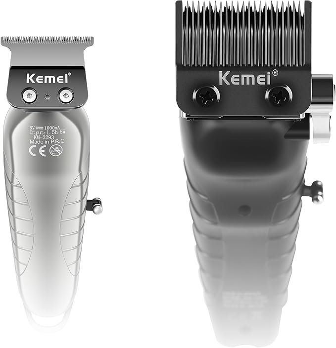 KEMEI Hair Clippers for Men and Trimmers Set Cordless Zero Gap Hair Trimmer