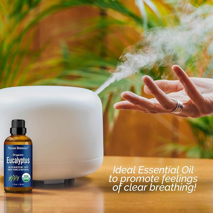 Organic Eucalyptus Essential Oil 30 ml - 100% Pure & Natural - Hexane Free