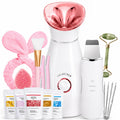 Colorfarm Facial Steamer Spa Kit with 17 Skin Care Tools for Home Spa