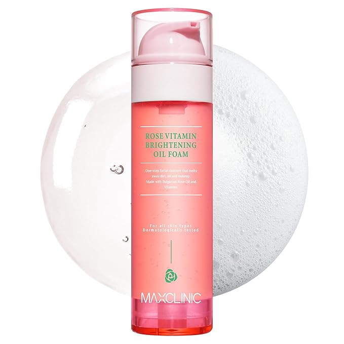 MAXCLINIC K Beauty Rose Vitamin Oil To Foam - Makeup Face Wash Cleanser