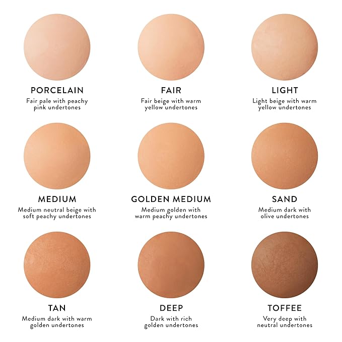 LAURA GELLER NEW YORK Baked Double Take Powder Foundation – Longwear Buildable Medium to Full Coverage – Matte Finish – Non-Caking Formula – Handmade in Italy – Mature & Sensitive Skin – Porcelain