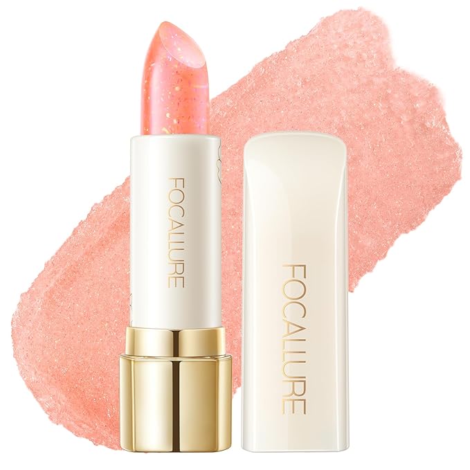 FOCALLURE Pearl Shimmery Lipstick, Moisturizing & Non-Drying, High Pigment Long Lasting Lip Color, Sparkly Shine Finish, Back to School Gift, Rhodozite