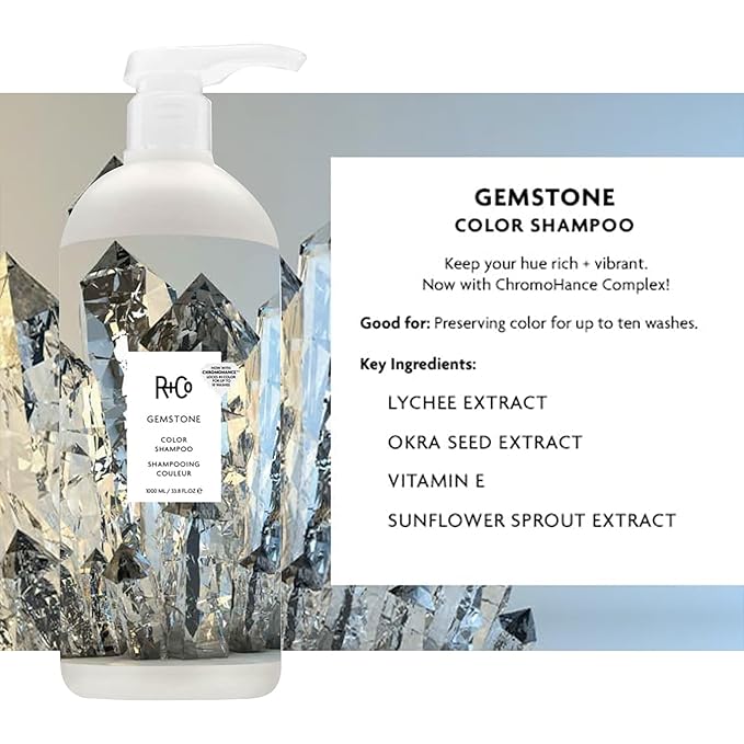 R+Co Gemstone Color Shampoo and Conditioner Set, 33.8 oz (Pack of 2)