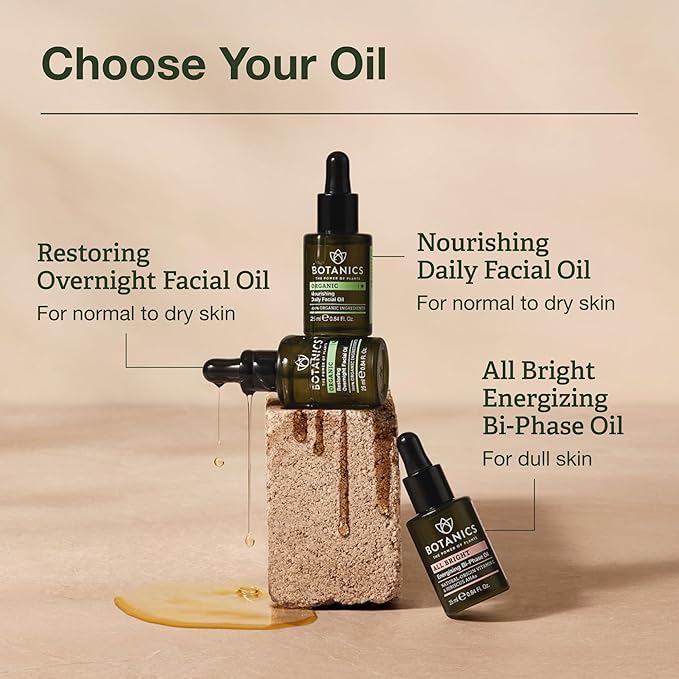 Botanics Organic Nourishing Daily Facial Oil & Moisturizer, 0.84 oz