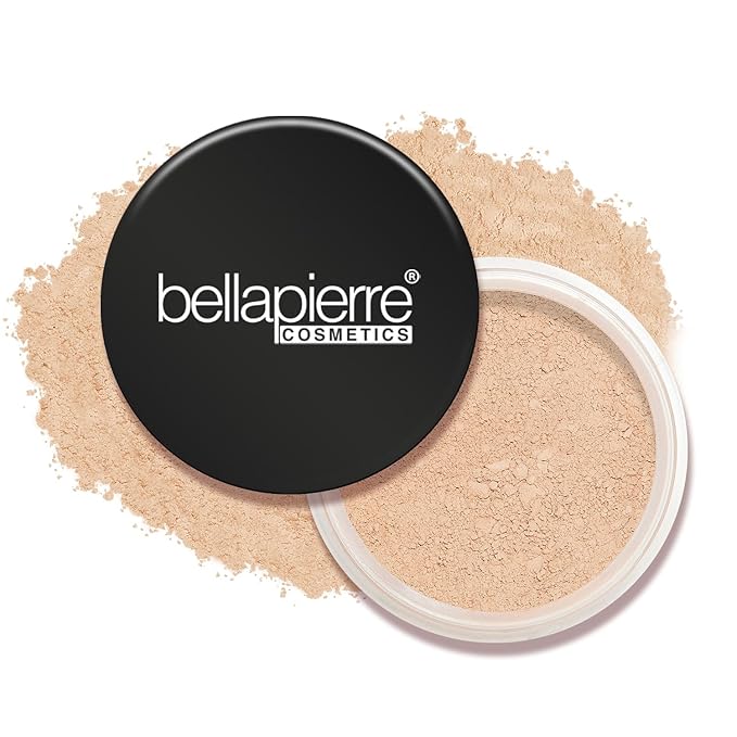 bellapierre Mineral Foundation SPF 15 - Loose Powder Foundation, Full Coverage Mineral Makeup with Matte Finish, Vegan, Cruelty Free, Hypoallergenic, Oil Free, Talc Free, 0.32 oz - Blondie