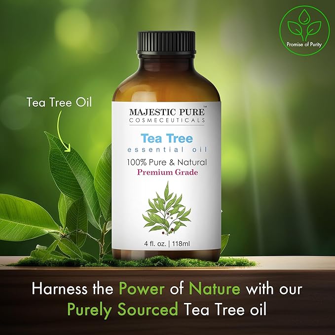 Majestic Pure Tea Tree Essential Oil for Diffuser - 4 Fl Oz