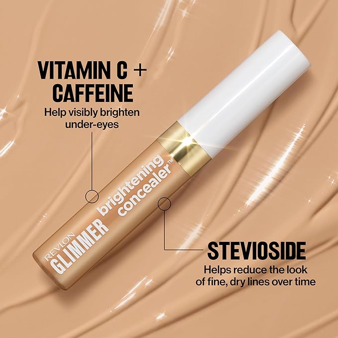 Revlon Glimmer Brightening Concealer, 155, 0.3 fl oz