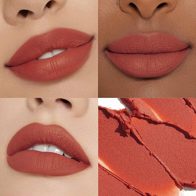 GICYMANTY Matte Lipstick for Women, Long Lasting Moisturizing Lip Stain, Waterproof Lip Color Makeup (Carmine Red)