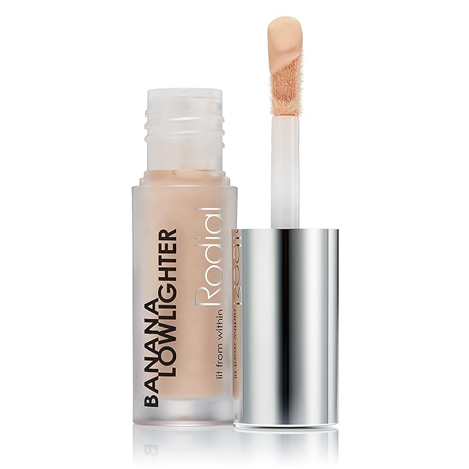 Rodial Banana Lowlighter Travel Size Liquid Concealer & Color Corrector 0.05 fl oz, with Hyaluronic Acid, Vitamin E & Caffeine for Dark Circles, Mini Yellow Under Eye Brightener for Lightweight Finish
