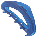 Camila Paris CP3532 French Hair Clips for Women, 3" Blue, Medium Claw Clip Strong Hold All Day, No Damage No Slip Claw Clips for Thick Curly Wavy Fine Straight Hair, Jaw Clip Made in France