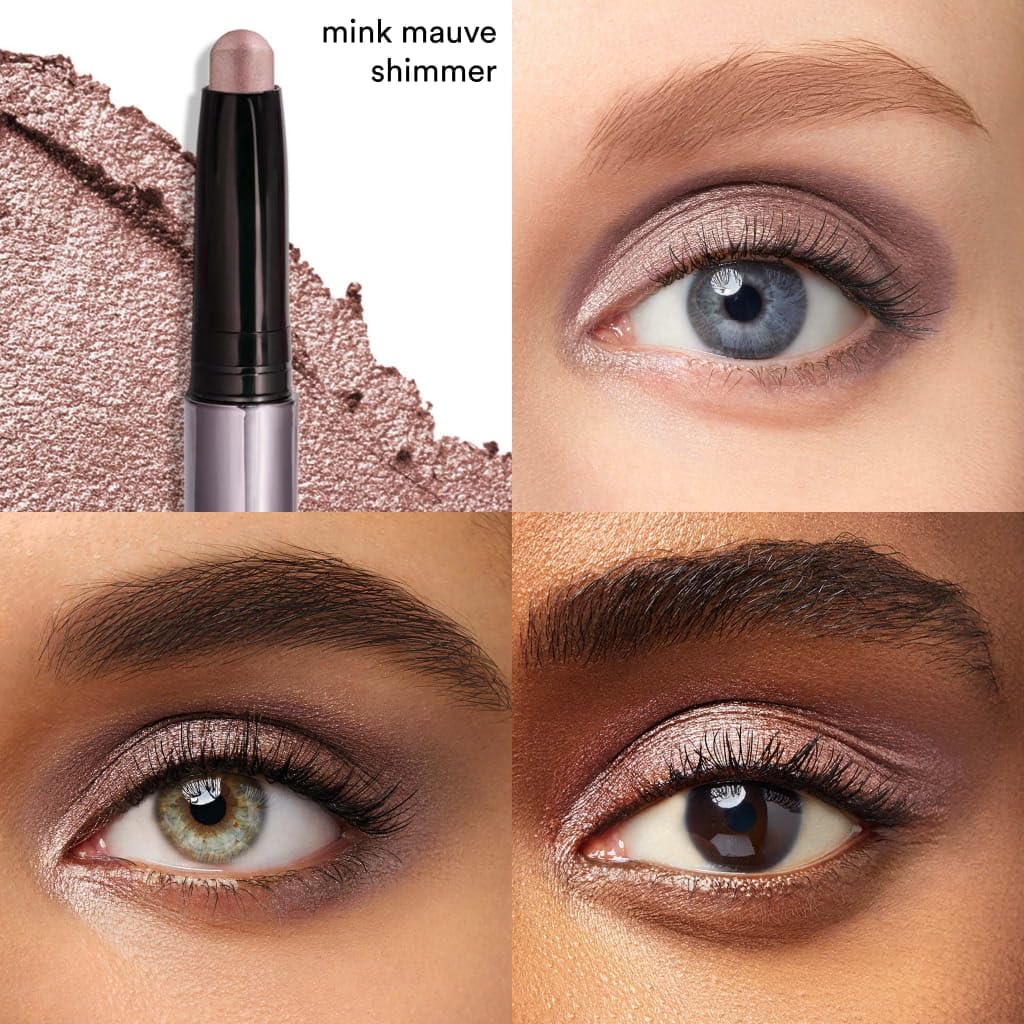 Julep Eyeshadow 101 Cream-to-Powder Waterproof Eyeshadow Stick – Mink Mauve Shimmer – Long-Lasting, Buildable, Crease-Proof, Cruelty Free, Shimmer Finish with Built-In Smudger
