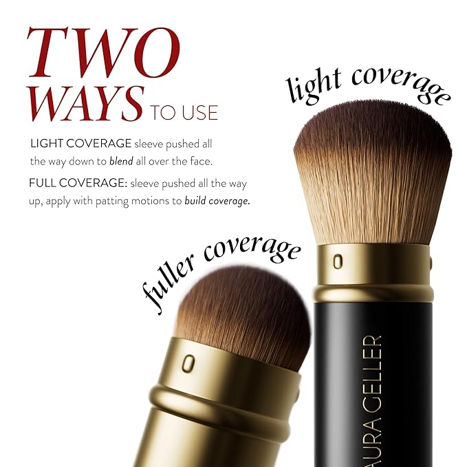 LAURA GELLER NEW YORK Cosmetic Professional Makeup Brushes - Cruelty-Free - 01 Retractable Airbrush Kabuki Brush