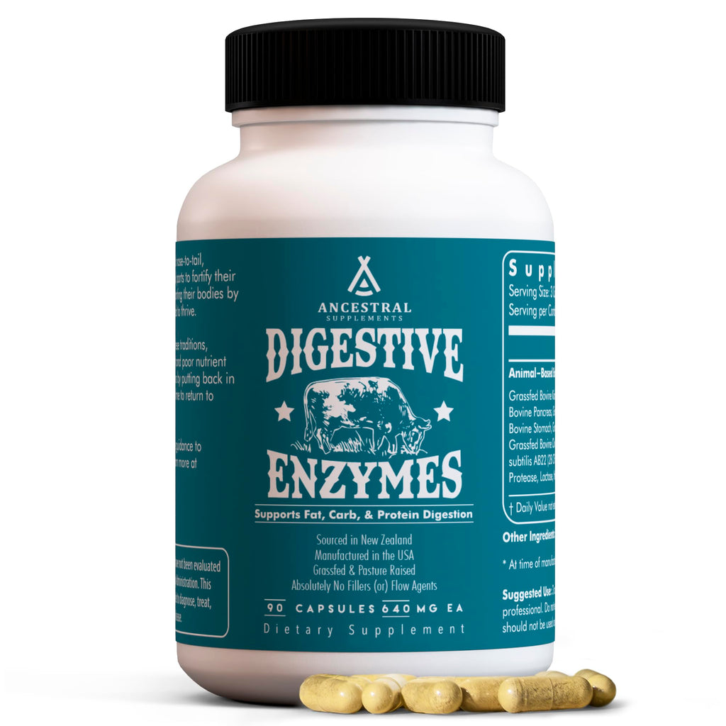 Ancestral Supplements Digestive Enzymes for Women & Men, 90 Ct