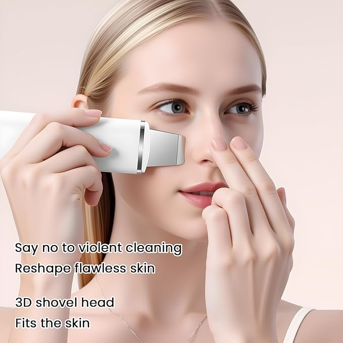 AIWOIT Face Scrubber Skin Spatula, Blackhead Remover Tools, Black Head Remover for Face and Nose, Pore Cleaner for Facial, Deep Cleansing Whitehead Removal Extractor, Skin Care Gifts for Women
