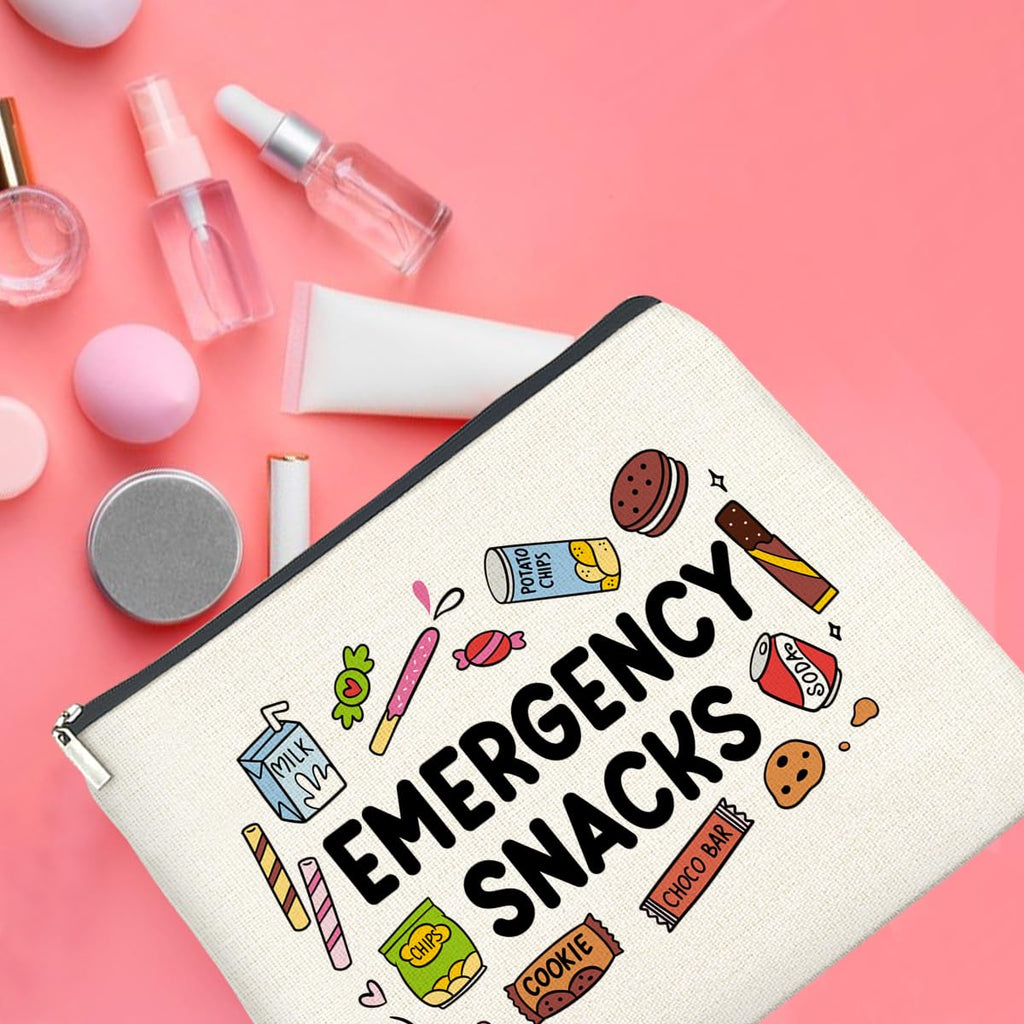 UPNEGE Snack Bag Gifts for Women Snack Lover Makeup Bag