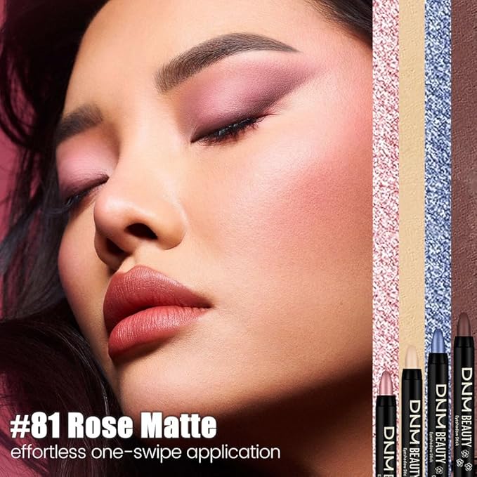 IATMOMOD Mauve Matte Cream Eye Shadow Stick Makeup for Women, Mauve Matte Eyeliner Pencil Eyeshadow Brightener Stick for Eyes, Waterproof Eyeshadow Applicator Blendable sombras para ojos 81#