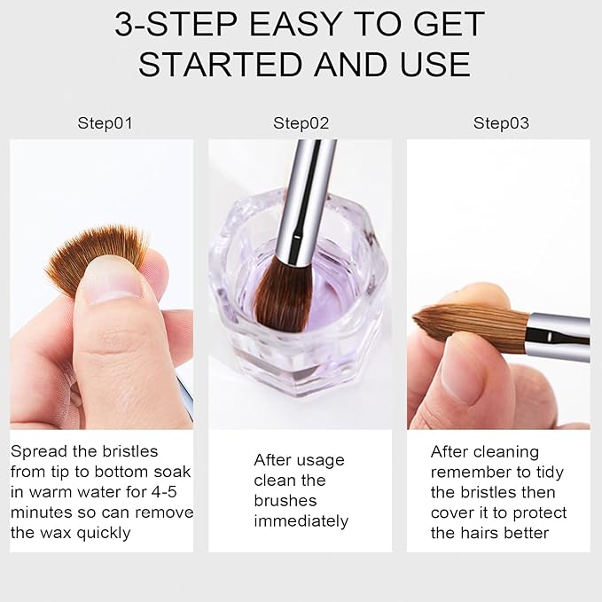 KEMEISI Acrylic Nail Brush #16, Kolinsky Nail Art Brushes, Sturdy Handle Oval Shaped Design Tools for Professional Manicure DIY
