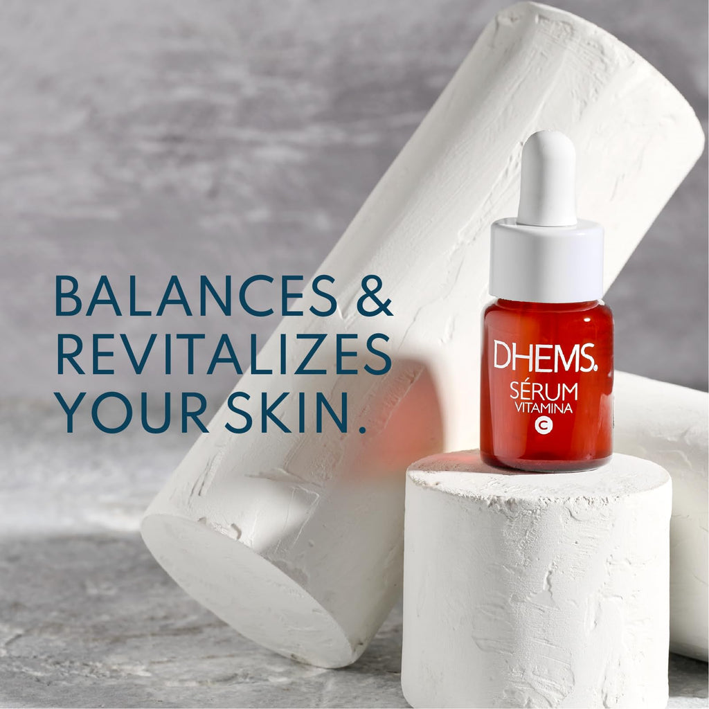 Dhems Vitamin C Brightening Serum for Face – Hydrating & Fast Absorbing Facial Serum for Glowing Skin, Evens Tone & Smooth Texture, Gentle for Sensitive Skin, Lightweight Daily Skincare 15ml