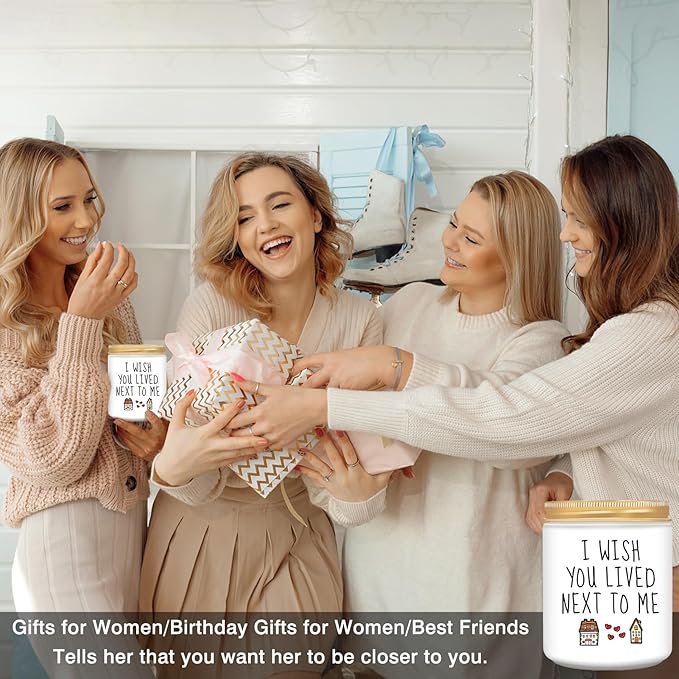Homsolver Gifts for Women, Birthday Gifts for Women, Friendship Gift for Woman, Best Friend, Her, BFF, Sister, Bestie, Mom, Coworker, Friend - Funny Lavender Scented Candles
