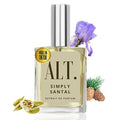ALT. FRAGRANCES Simply Santal - Inspired by Sant. 33 Perfume, Unisex Perfume, Extrait de Parfum, Long Lasting Fragrance, Sandalwood Leather Scent, 60ml